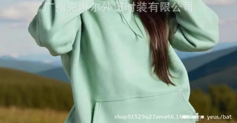 Casual 2 Piece Hoodie Set Oversized Pullover Hoodie Long Sleeve Sweatshirt Set Cozy Loungewear Matching Set For Women