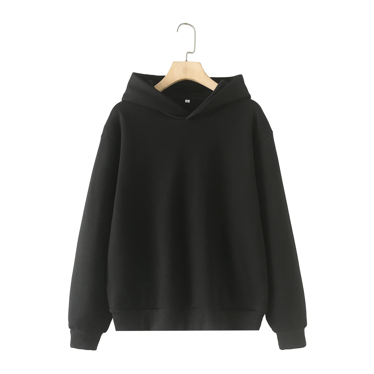 HH Women Solid Casual Sweatshirt Pant Suit Long Sleeve Hooded Fleece Pullover Coat Loose Straight Trousers Office Lady Sets