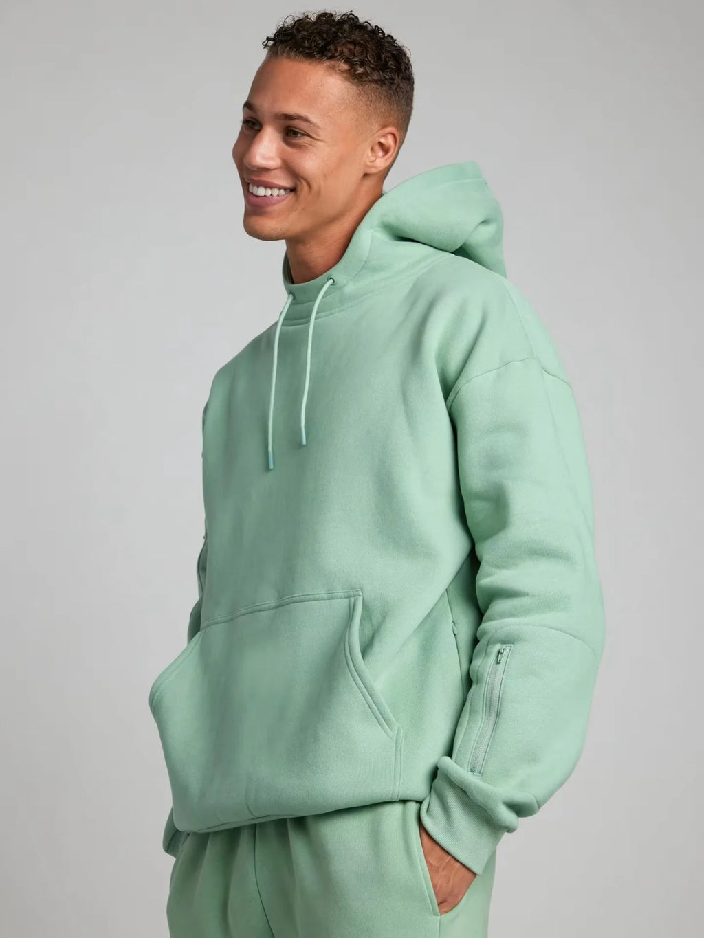 2025 Fitness Workout Outfits Autumn Winter Women Man Tracksuit Sport Pocket Sweatshirt Hoodies Sweatpants 2 Two Piece Set Lover