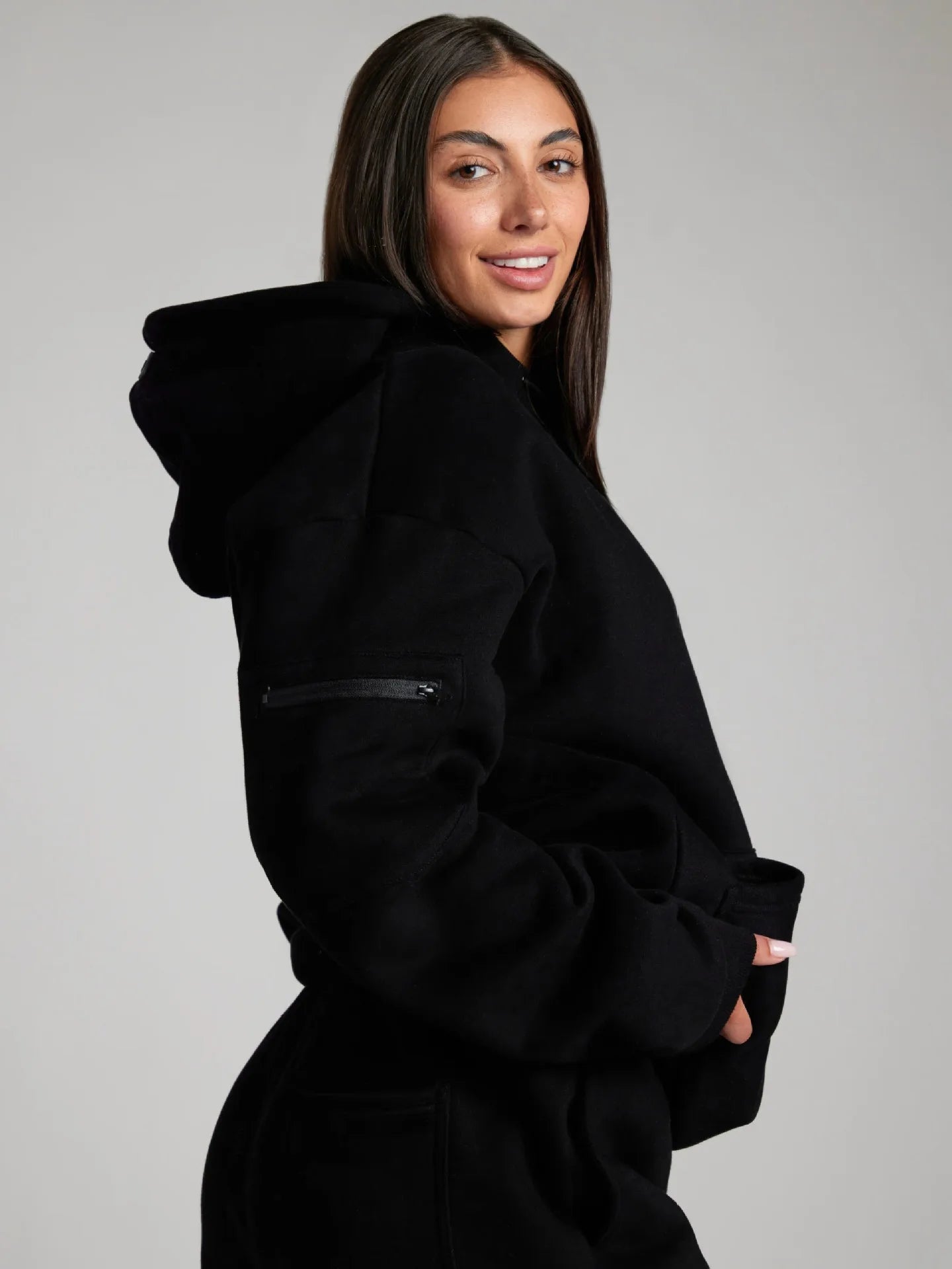 2025 Fitness Workout Outfits Autumn Winter Women Man Tracksuit Sport Pocket Sweatshirt Hoodies Sweatpants 2 Two Piece Set Lover