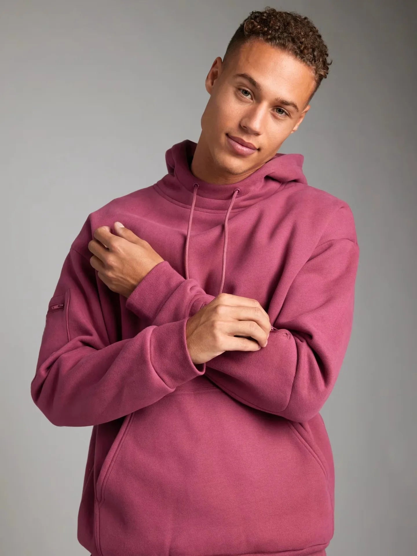 2025 Fitness Workout Outfits Autumn Winter Women Man Tracksuit Sport Pocket Sweatshirt Hoodies Sweatpants 2 Two Piece Set Lover